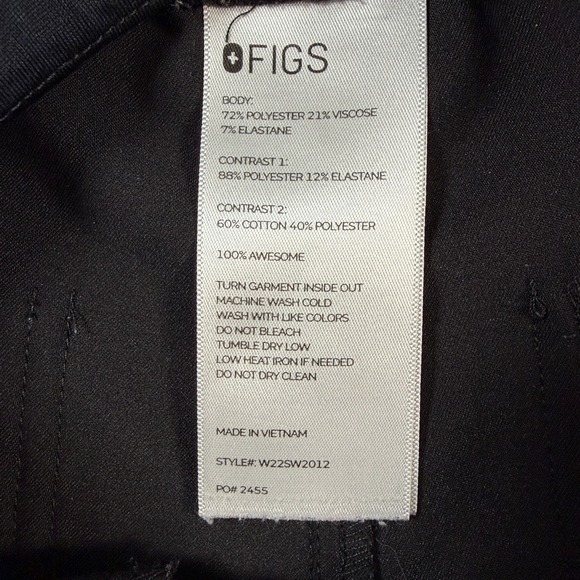 Figs Womens Zamora Joggers Black Size XXS Medical Technical - Picture 5 of 6